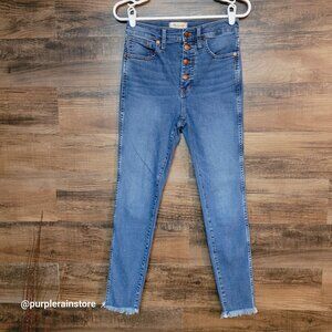 Madewell Jeans Size 27 Skinny 10" High Rise Tummy Control Mackey Wash AF687